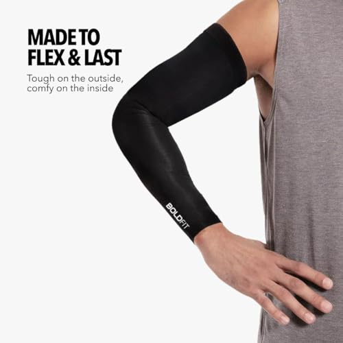Image of Boldfit Arm Sleeves for Men & Women UV & Sun Protection Hand Cover Sleeves for Boys & Girls for Running, Bike Riding & Outdoor Use - 1 Pair