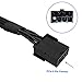 COMeap 8 Pin CPU Power Adapter, PCIe 8 Pin Female to CPU 8 pin (4+4 Detachable) Male EPS-12V Adapter Converter Sleeved Cable 13.3-inch(34cm)