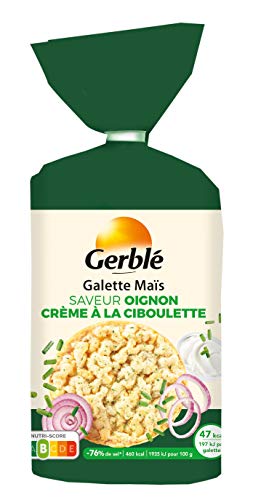  Gerblé Galettes de maïs saveur oignon et cibou...