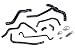 HPS 57-1400-BLK Black Silicone Radiator Coolant/Heater Hose Kit