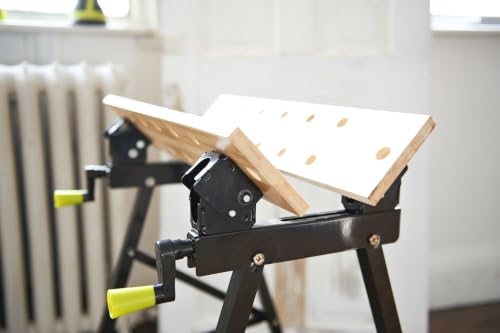 RYOBI Établi Pliable RWB02 Plateau Pivotant 0 à 80° Hauteur Réglable Métal