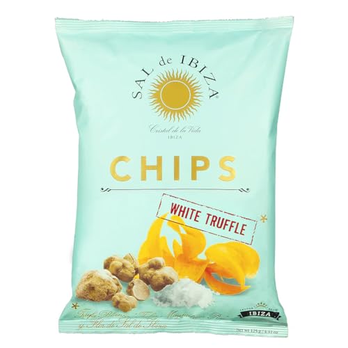 Image of Sal de Ibiza White Truffle Potato Chips - 4.4 oz Bags (1-Pack)