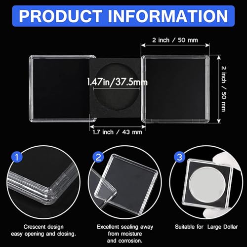 2 X 2 Half Dollar Coin Holder : Organisez Votre Collection - 2