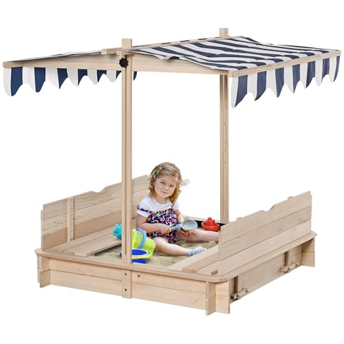 Outsunny Sabbiera in Legno 106x106x121cm