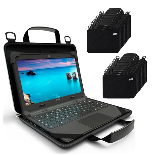 UZBL 13-14 Inch Protective Hard Case with Strap and Handles