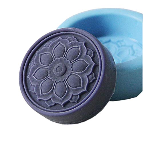 Round Flower Silicone Soap Molds Soap Molds for Soap Making Silicon Molds for Soaps DIY Craft Handmade Soap Candle Plaster Resin Mould (14)