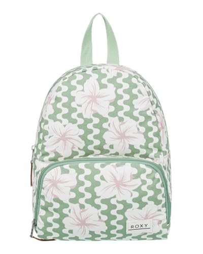 Roxy Women Always Core Backpack | Travel | Everyday Carry | Beach | Polyester | 8L Capacity - Basil Party Waves