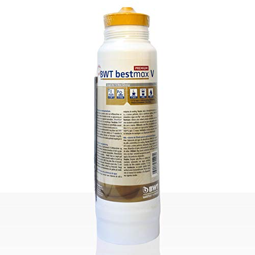 BWT Bestmax V Premium Filterkerze Water + More Wasserfilter, ca. 1800 L Filtros para Grifo, Multicolor, único Cover