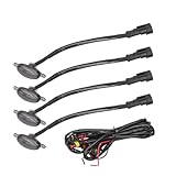 Aramox Luces LED para Parrilla Delantera, Estilo Ámbar, Material ABS y Metal, Universal, Resistente al Agua IP67, para...