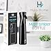 Hula Home Spray Bottle for Hair (10.1oz/300ml) - Powered by Flairosol® Spray Technology - Continuous Ultra Fine Mist Sprayer – For Hairstyling, Cleaning, Salons, Plants, Essential Oil & More - Black