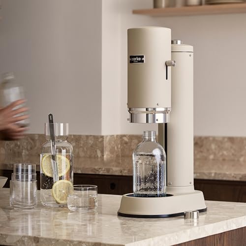 Aarke Carbonator Pro, Gasatore D'acqua Con Bottiglia In Vetro, Finitura Sabbiata - 2