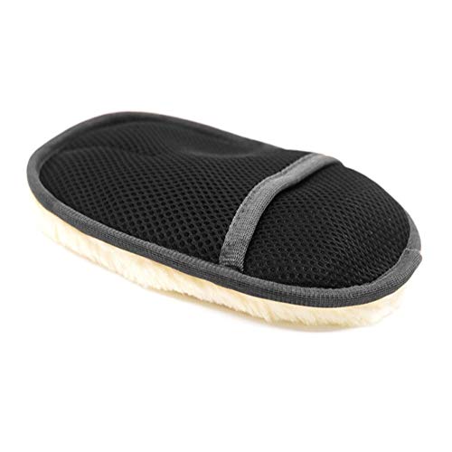 Preisvergleich Produktbild QWERBAN Pflege Mitt Gefüttert Haushaltshandschuhe Möbel Glasstaubhaushaltsreinigung Wasserdicht Reinigungsschwammtuch 1 Stück Auto-Wäsche Handschuhe (Color : Black)