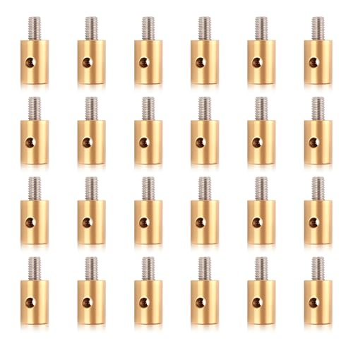 VKQTS 24PCS 6mm Throttle Cable Ends Kit Solderless,Brake & Throttle Cable Repair Kit Cables Stop with Nipple Screws,Universal Throttles Cables End Clamp for Car,Motorcycle,Bicycle