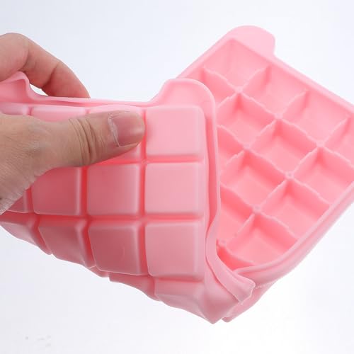 Set 3 Cubeteras Reutilizables de Silicona Rosadas miniatura 4