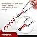 Nilight Breakaway Trailer Cable Heavy Duty Stainless Steel Spring Towing Coiled Wire Extend to 6FT Safety Straps Ground Clip Break Switch Replacement for Tow Hitch RV Camper Boat