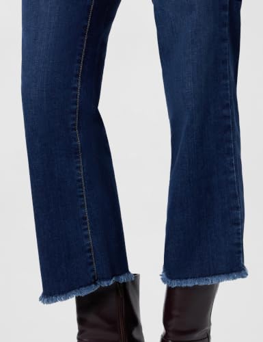 Image of KRAUS JEANS Women's Flared Fit Mid-Rise Crop Length Jeans (WFA-1257)