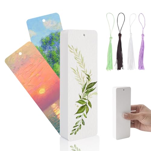 50 Piezas Papel Acuarela Marcapaginas Personalizado Blanco