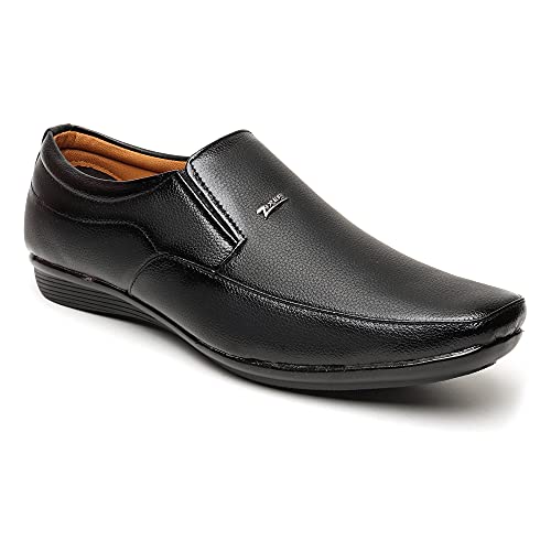 Image of Zixer Synthetic Leather Mens Formal Shoes || Office Formal Shoes Men Stylish|| Formal Shoes for Men Leather Look Slip On