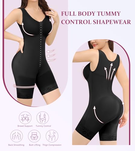 M MYODRESS Fajas Colombianas Shapewear for Women Tummy Control Bodysuit Body Shaper for Women Post Surgery Compression2
