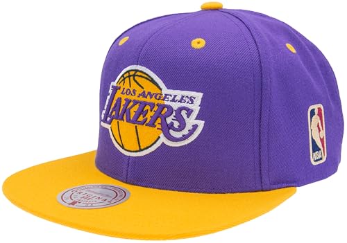 Mitchell & Ness NBA/HWC Special Snapback - Los Angeles Lakers, Violet/Jaune