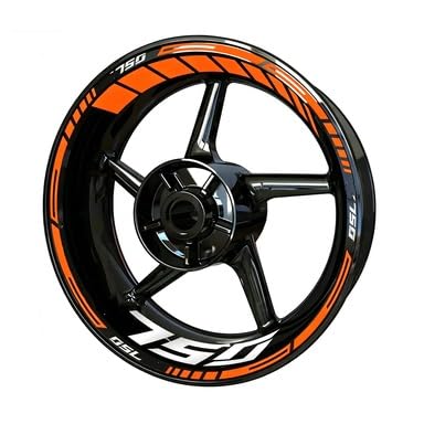 Reflective for Kawasaki for Z750 Motorcycle Wheel Sticker Hub Decal Rim Stripe Tape Motorbike(Color5)