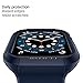 Spigen Rugged Armor Designed for Apple Watch Case Series SE3/9/8/SE2/7/6/SE/5/4 41mm/40mm Durable TPU Cover - Blue