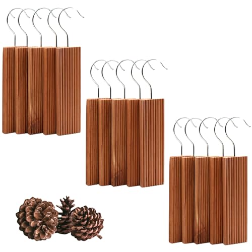 mumisuto 15 Piezas Cedro Antipolillas Natural, Colgar Ambientador Armario Ropa, Antipolillas para Ropa Armario sin Químicos para Armarios, Perchas, Cajones, Ropa, 13 x 4.9 x 1.2cm