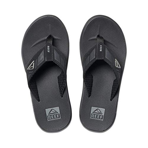 Reef Men's Sandals Phantom Leather | Athletic Flip Flops for Men with Contoured