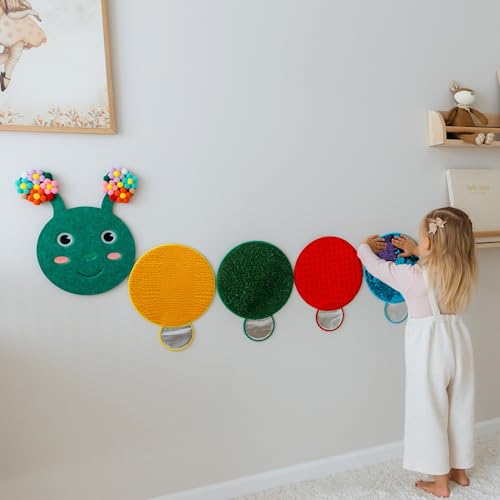 Caterpillar Sensory Wall Panel for Kids