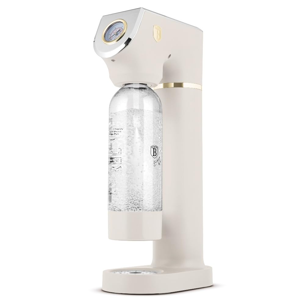 Berlinger Haus Sodabar Machine à gazéifier avec baromètre (avec 2 bouteilles de 1 l et 0,5 l)