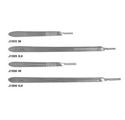 Stainless Steel Kit of Scalpel Knife Handle #3, 3L, 4, and #4L