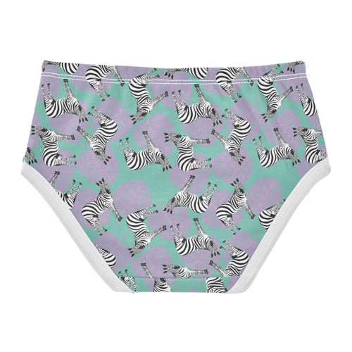 Girls' Underwear Zebra Animal Cotton Stretch Comfort Toddler Panties2