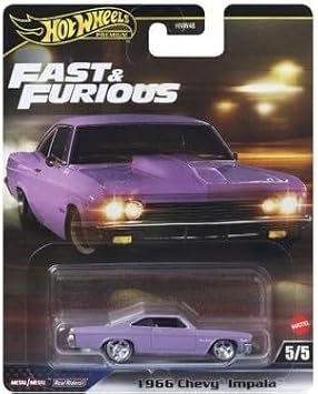 HOT WHEELS Premium Fast & Furious 5’li Diecast Araba Seti – RX-7, Skyline GT-R, Charger, Giulia, Impala HNW46