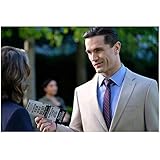 Supergirl 8Inch x 10Inch Sam Witwer on-set photo holding flyer ed