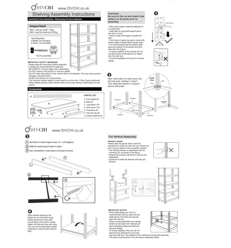DIVCHI 5 Tier Storage Rack Heavy Duty Shelving Aluminium Garage Shelves Heavy Duty Shed Storage Racking Shelf For Warehouse Workshop & Office (Silver, Pack of 1) - Image 5