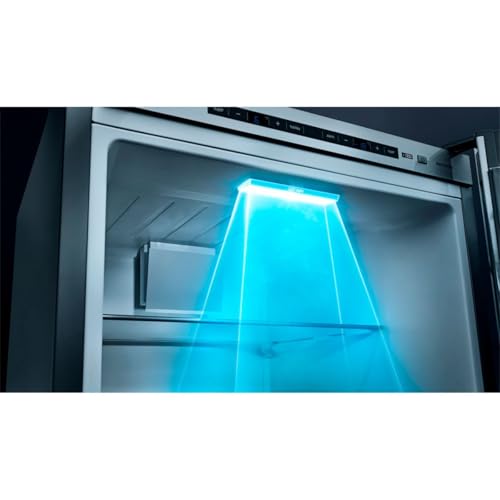 Siemens KF96NAXEA iQ500 French Door Kühlschrank, 183 x 91 cm, 405 L Kühlen + 200 L Gefrieren, hyperFresh längere Frische, noFrost nie wieder abtauen, superCooling schnellere Kühlung, Edelstahl Schwarz