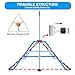 ZUETK Expandable Gymnastics Bar for Kids, Adjustable Height Junior Training Kip Bar, Folding Gymnastic Horizontal Bars Monkey Bar, Home Gym Equipment for Kid Gymnasts, Child, Girl, Boy