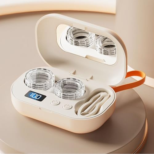 SHZONS Ultrasonic Portable Travel Contact Lens Case Kit | Contact Lens Cleaner Machine, Practical And Hygienic For Home, Gym, Sports, Running, Fitness, Outdoor Tour, Offices, Hotel - Thumbnail 3