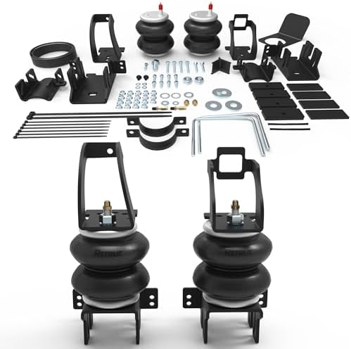RETRUE Rear Air Bags Suspension Kit for 2011-2016 Ford F250 F350, 2011-2013 F450 Truck Towing, 5000 Lb of Load Leveling Capacity, Replacement for Firestone 2597 Ride Rite Airbags for Trucks Suspension