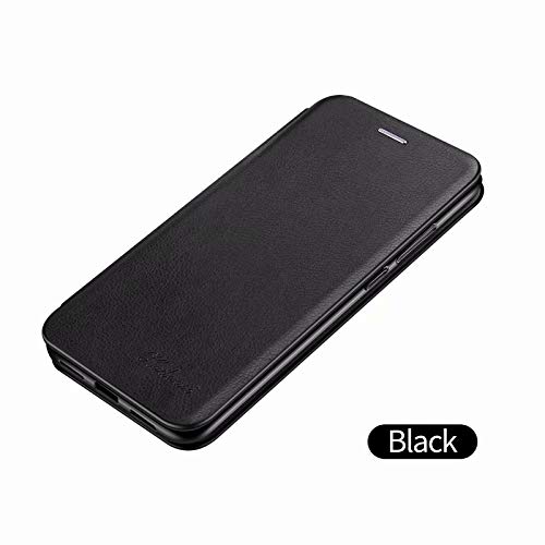 Étui en cuir rigide iPhone 11 Pro Max noir coque aimantée TPU PU