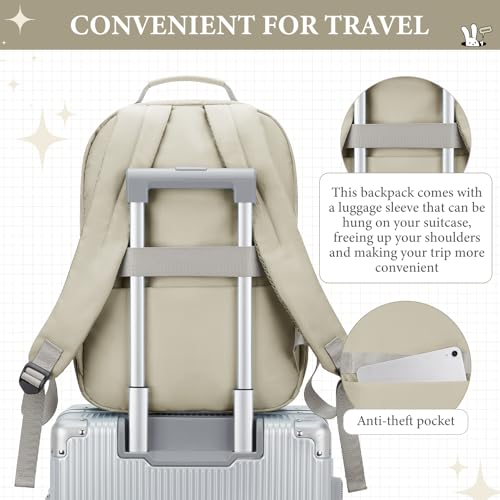 Image of Khaki Backpack for Women Men