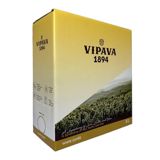 Grand Sud Bag-in-box Chardonnay Trocken (1 x 3 l) 5 Vipava 1894 Weißwein Bag in Box 5 Liter weiß - Sauvignon Rebula Weißwein in Box 5 Liter (5 l)