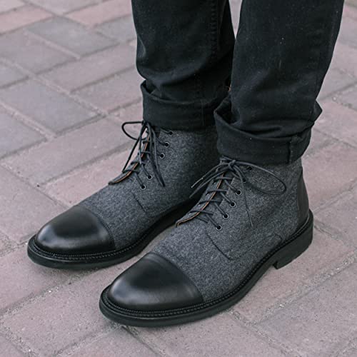 Image of TAFT Jack Boot Handcrafted Leather and Wool Men's Dress Boot