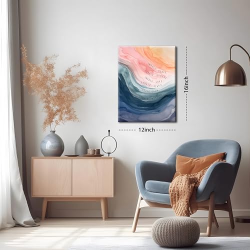 YHCTHT Mental Health Wall Art, Therapy Office Pictures Wall Decor, Inhale Exhale Meditation Art Paintings, Inspirational Canvas Prints, Therapist Artwork for Meditation Room Calming Corner 12x16 Inch by YHCTHT - Used condition - Image 5