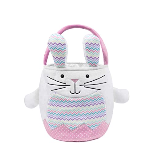 Cesta De Pascua For Niñas Muchachos Pascua, Conejito De Pascua Canasta Bolsas De Huevo For Niños Huevos De Pascua Cesta Cestas Mullidas Lindas (Color : Red, Size : 25 * 23cm)