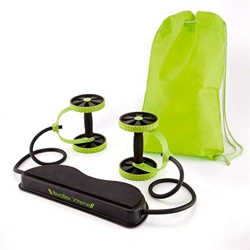 Kit Musculação Fitness Completo Academia em Casa Revoflex Xtreme Elastico Roda Abdominal Extensor pa