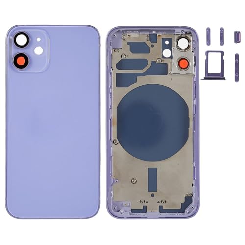 Réparer une vitre arrière iPhone 12 Mini brisée grâce au châssis violet
