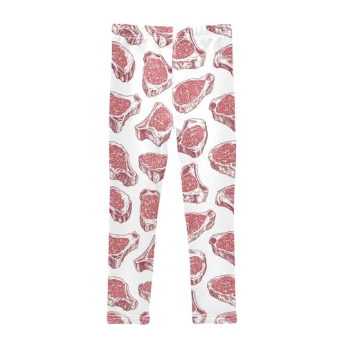 ZZKKO Girls Leggings Steaks Toddler Girls Clothes Leggings for Girls Toddler Girls Leggings 3-4T2