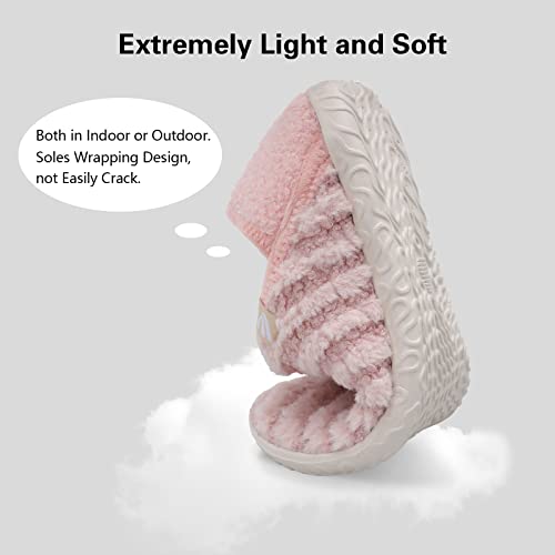 Image of Spesoul Fuzzy House Slippers for Women Men Indoor Closed Back Lightweight Cozy Faux Furry Lining Barefoot House Shoes Slipper Socks for Bedroom Home Office Yoga Outdoor Walking Shoes