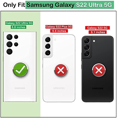 Compatible with Galaxy S22 Ultra 5G Case [with Screen Protector] Clear Liquid Glitter Soft TPU Bumper Cover Transparent Girly Protective Phone Case for Samsung Galaxy S22 Ultra,Teal/Purple
